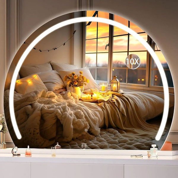 Circle LED Makeup Mirror