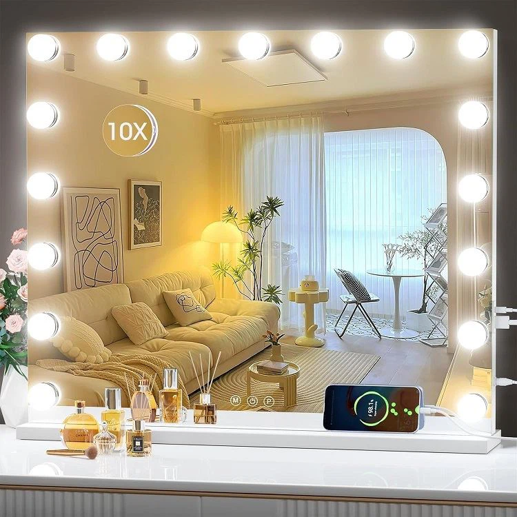 10x White Make Up Mirror
