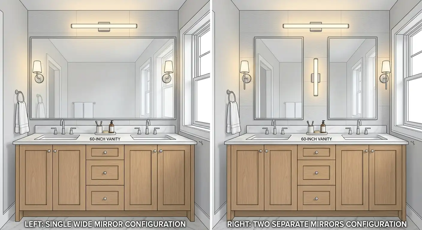 60-inch double-sink bathroom vanity