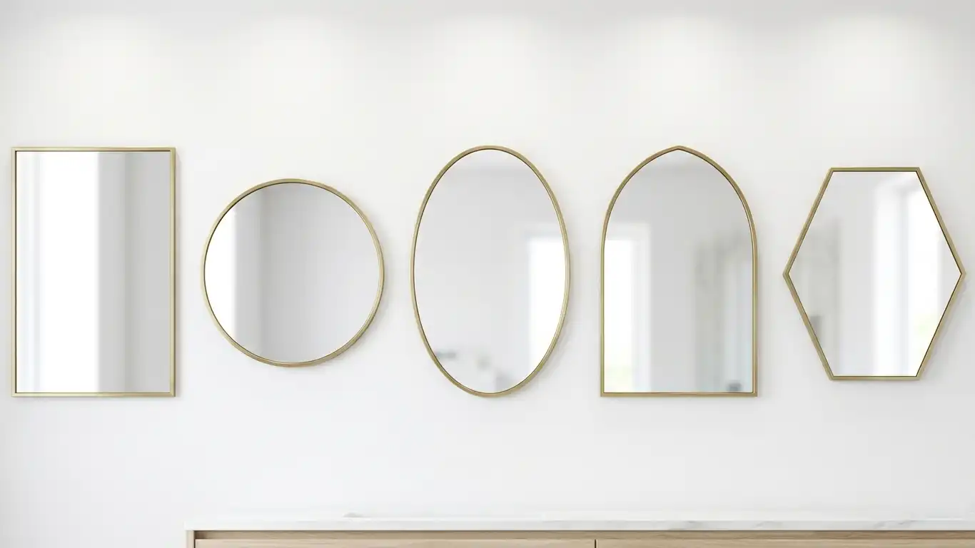Five bathroom mirrors