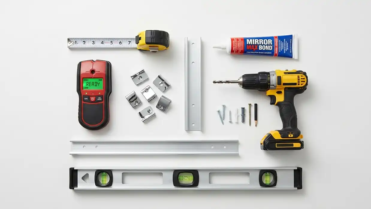 mirror installation tools and hardware