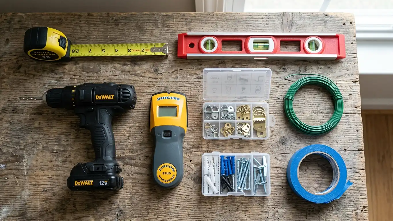 tools for hanging a mirror