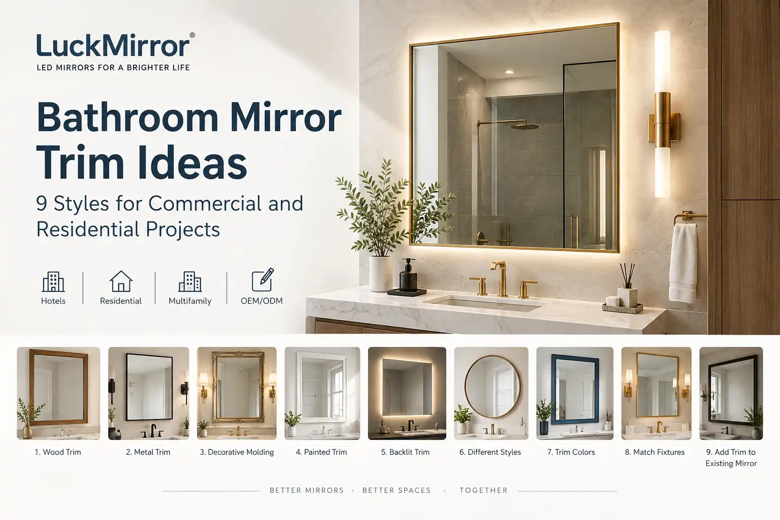 Bathroom Mirror Trim Ideas